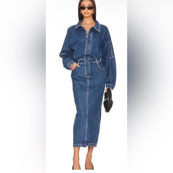 Ronny Kobo Collection Blue Denim Dress
